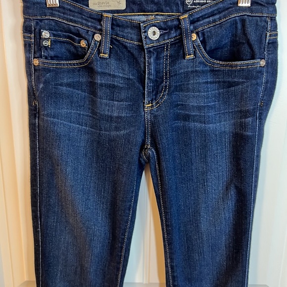 Ag Adriano Goldschmied The Stevie slim straight size 25 R in a dark rinse - Picture 7 of 15